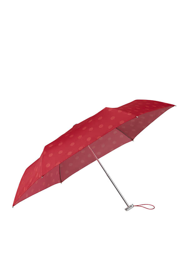 Samsonite Alu Drop S 3 Sect. Manual Flat  Sunset Red Polka Dots Samsonite Alu Drop S 3 Sect. Manual Flat  Sunset Red Polka Dots
