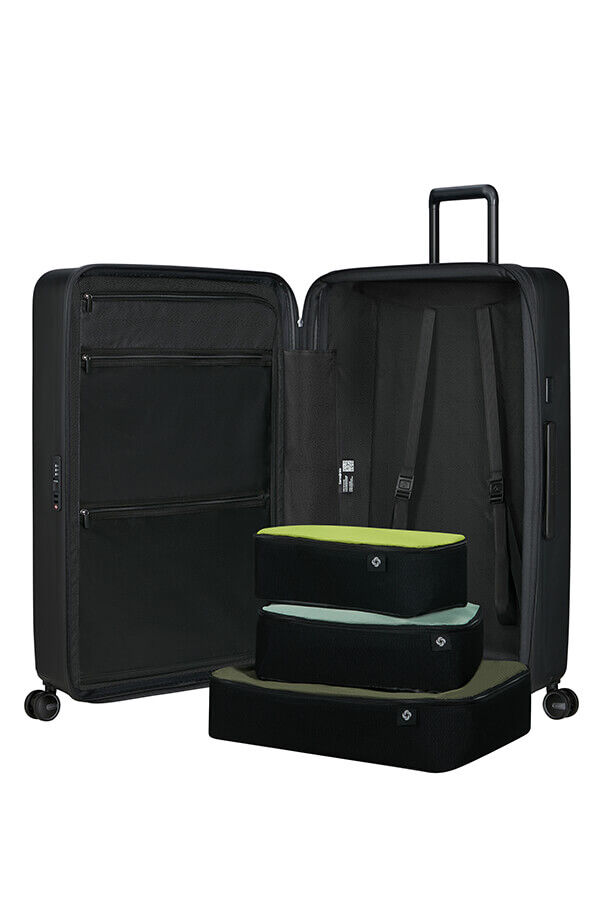 Samsonite Restackd Spinner Expandable 81cm  Schwarz Samsonite Restackd Spinner Expandable 81cm  Schwarz