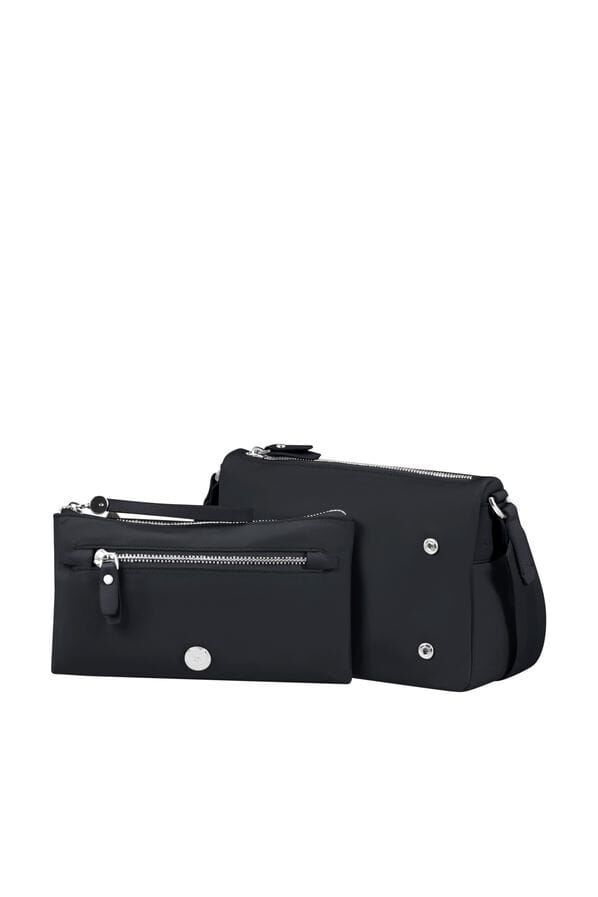 Samsonite Karissa Evo Shoulder Bag + Pouch  Schwarz Samsonite Karissa Evo Shoulder Bag + Pouch  Schwarz