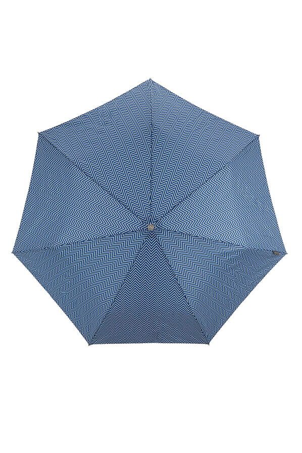 Samsonite Alu Drop S 3 Sect. Manual Flat  Geometric Blue Print