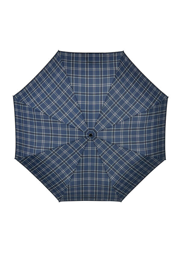 Samsonite Wood Classic S 3 Sect. Auto O/C Short  Black/Blue Scottish