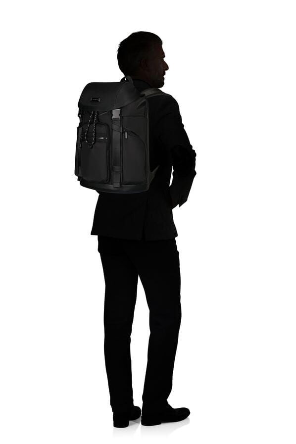Samsonite Relyon Backpack M 15.6'' with flap  Black