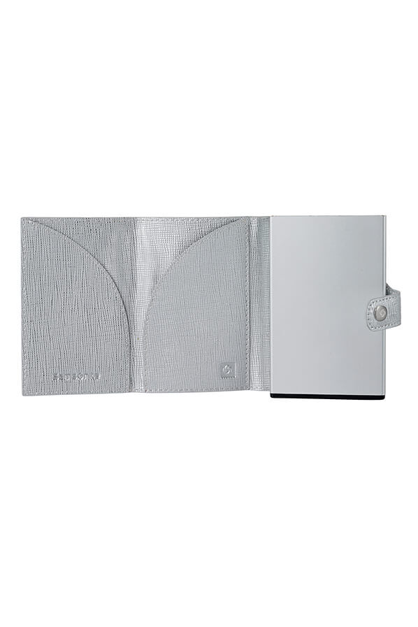 Samsonite Alu Fit 202 - Slide-up Wallet  Silber