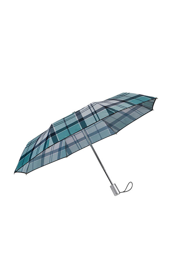 Samsonite Alu Drop S Safe 3 Sect. Auto O/C  Petrol Green Check Samsonite Alu Drop S Safe 3 Sect. Auto O/C  Petrol Green Check