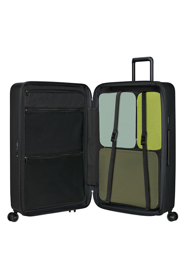 Samsonite Restackd Spinner Expandable 81cm  Schwarz Samsonite Restackd Spinner Expandable 81cm  Schwarz
