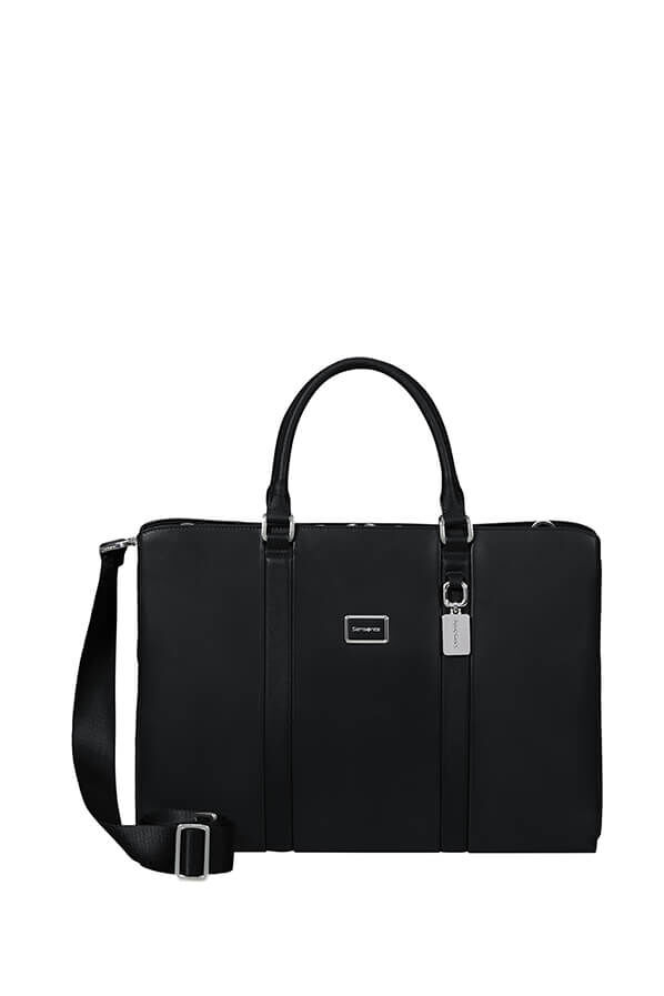 Image Biz Leather Briefcase 15.6" | Samsonite Image Biz Leather Briefcase 15.6'  Black