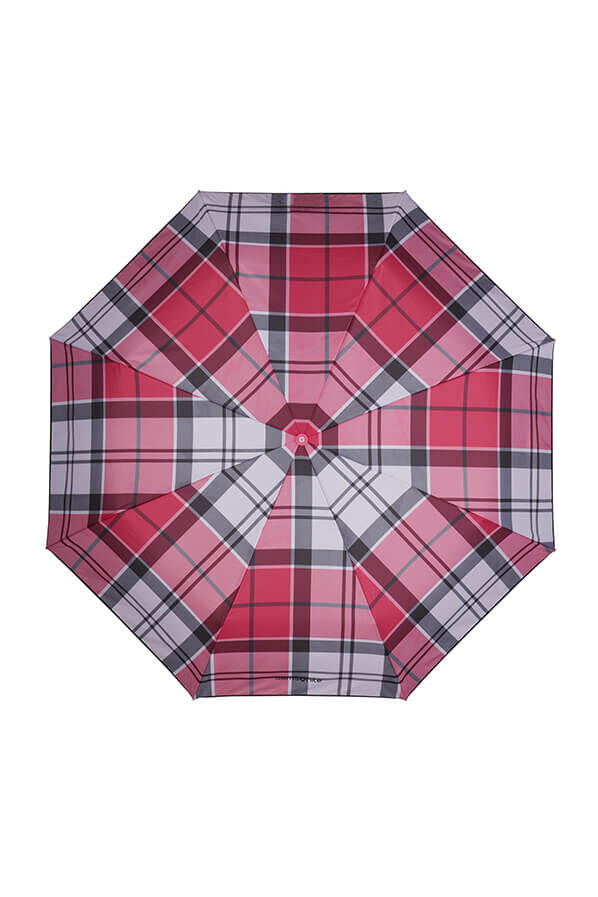 Samsonite Wood Classic S 3 Sect. Auto O/C Short  Fuchsia Check Samsonite Wood Classic S 3 Sect. Auto O/C Short  Fuchsia Check