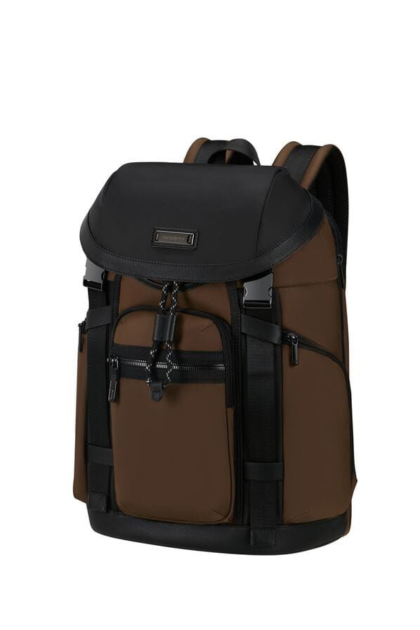 Samsonite Relyon Backpack M 15.6'' with flap  Braun