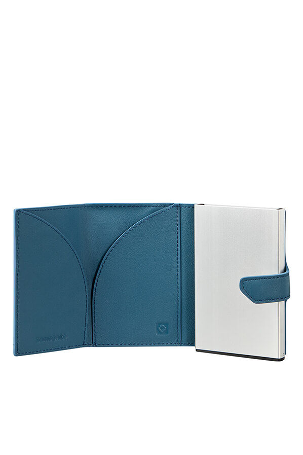 Samsonite Alu Fit Slide-up Wallet Proxis  Petrol Blau