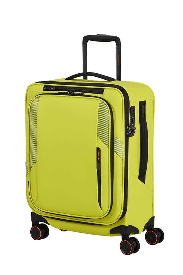Samsonite Glazed Spinner Expandable 55cm  Lime punch