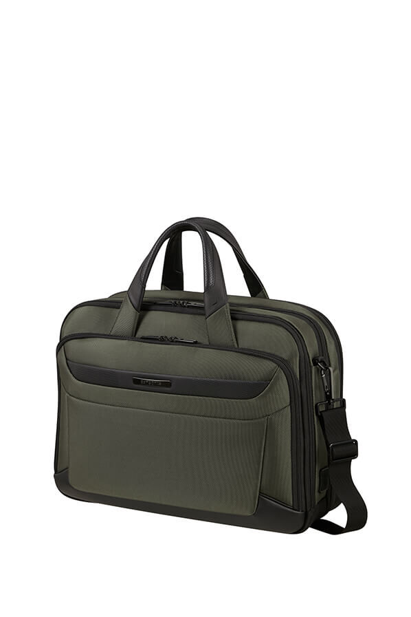 Samsonite Pro-Dlx 6 Bailhandle Expandable 15.6'  Green
