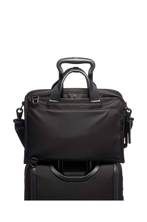 TUMI Alpha 3 SLIM THREE WAY BRIEF Black