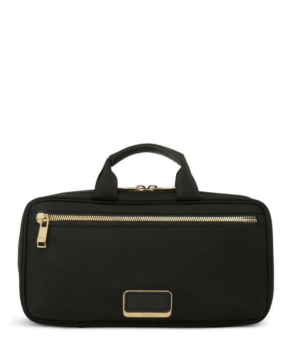 TUMI VOYAGEUR Small Madeline Cosmetic Black/Gold
